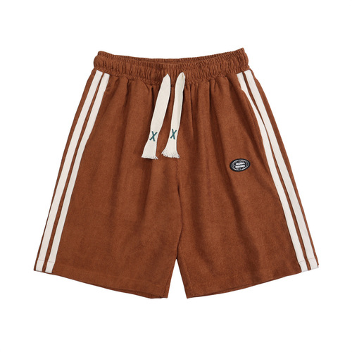 Made In China Good Quality Corduroy Varsity Jacket Men's Cotton Button Shirts Casual Short Sleeve Bottoms Pants