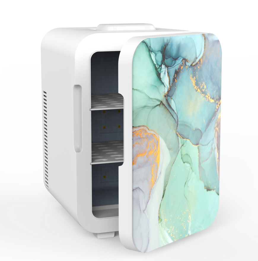 New Design 8L 10L  Desktop Skincare Cosmetic compact refrigerators Makeup Marble Mini Beauty Fridge