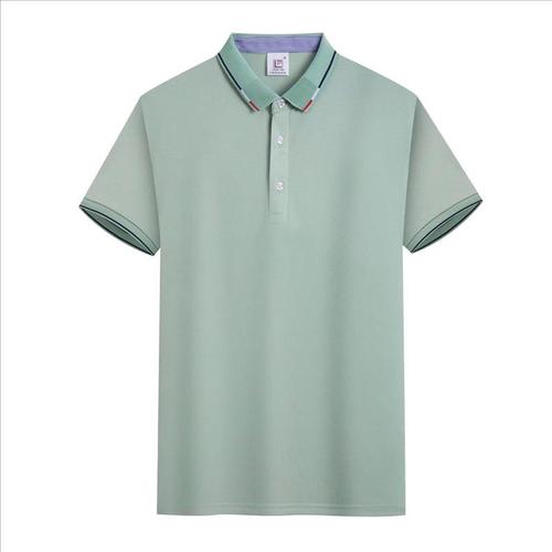 New Design   Men Clothes Short Sleeved Polyester Spandex Quick-dry Golf T Shirt Casual Lapel Polo Shirt