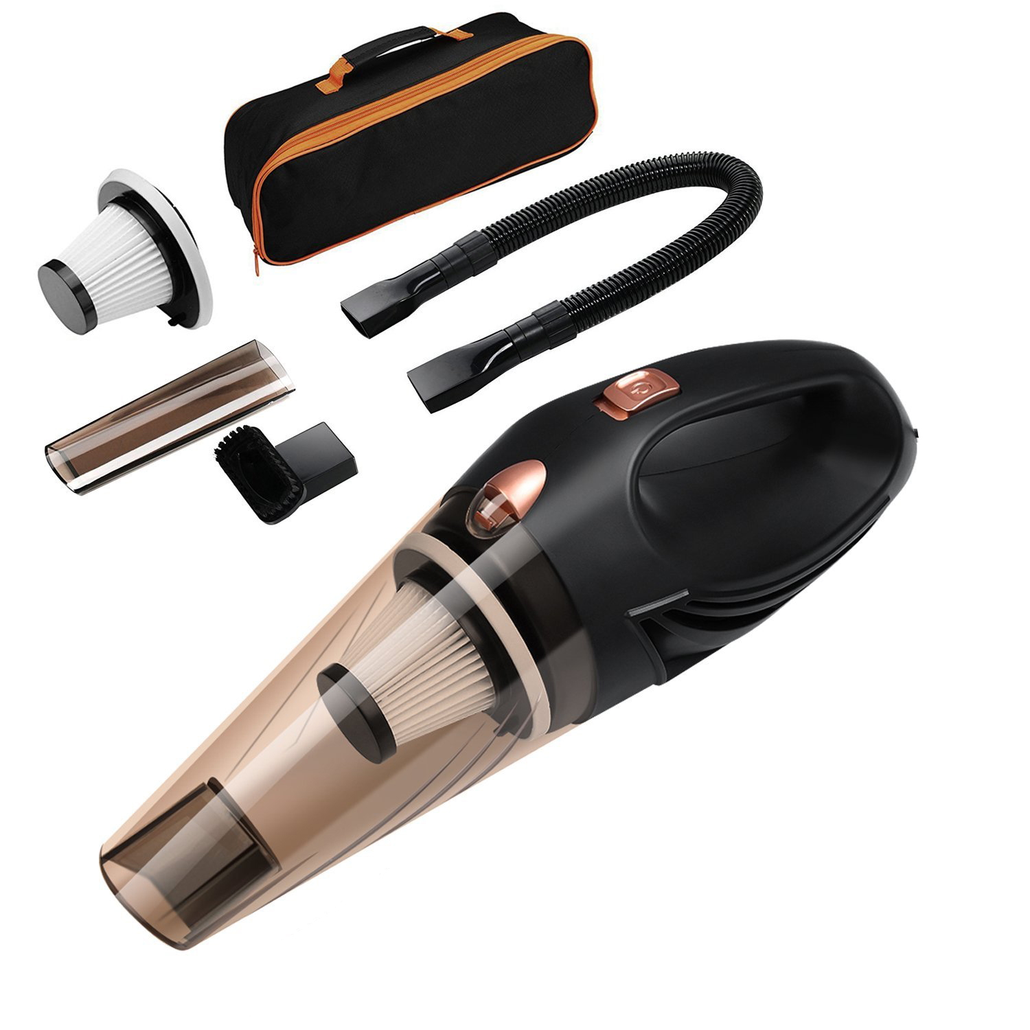 hot selling corded and wireless car vacuum cleaners for   dry and wet  double use with filter with strong suction power