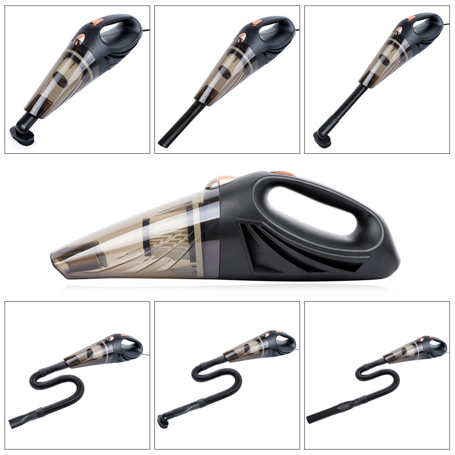 hot selling corded and wireless car vacuum cleaners for   dry and wet  double use with filter with strong suction power