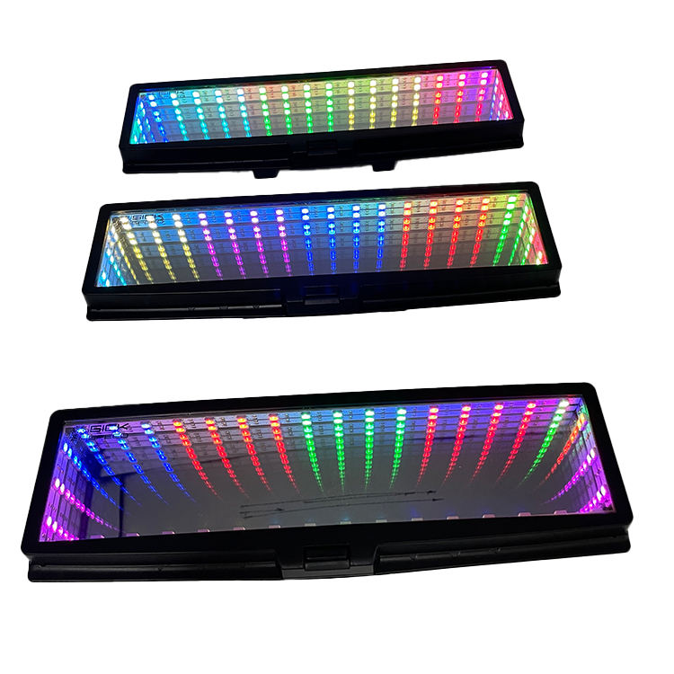 Personality for man women Colorful Large Field Anti-glare 3D bottomless extends RGB LED car rearview mirror