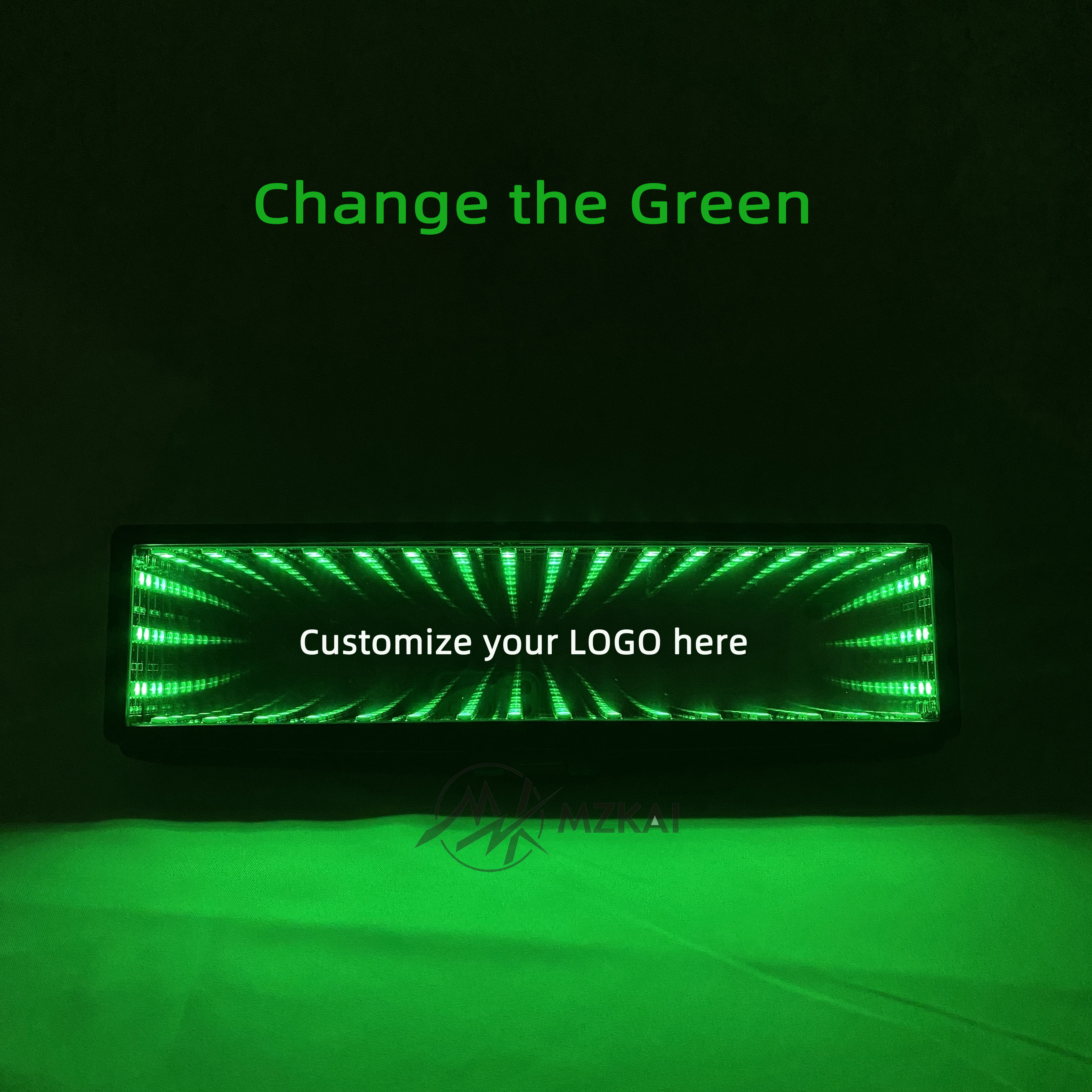 Personality for man women Colorful Large Field Anti-glare 3D bottomless extends RGB LED car rearview mirror