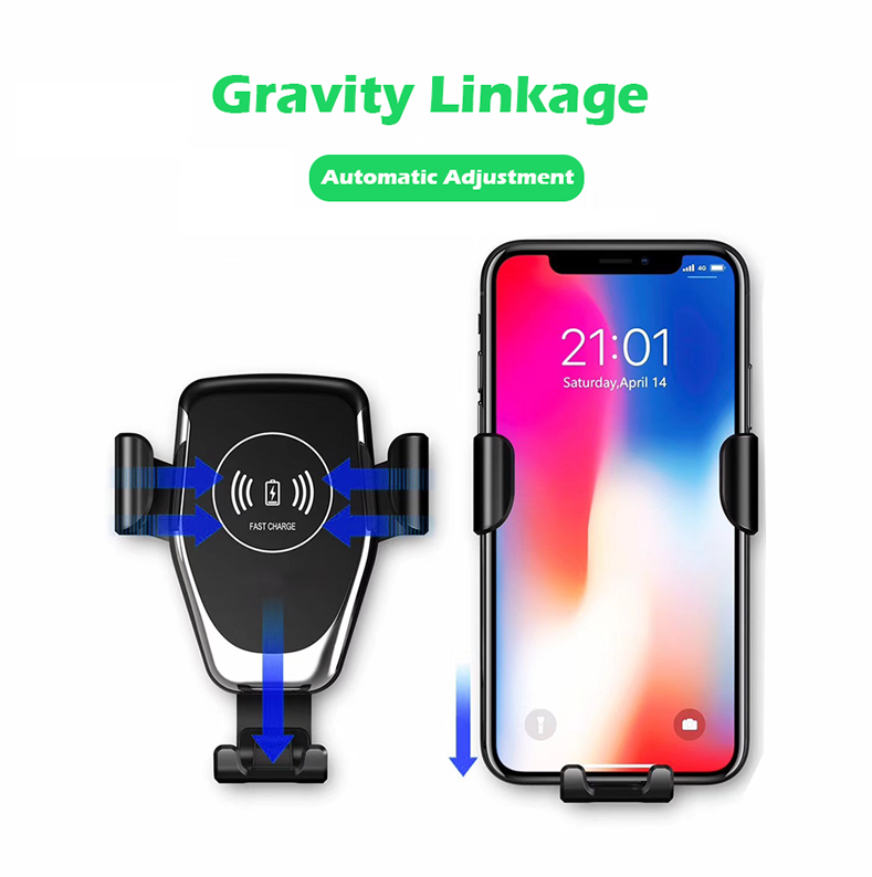 Adjustable 10w Car Wireless Charger Car Mount Wireless Charger Phone Holder For All Qi-enabled Mobile Phone Car Phone Ho