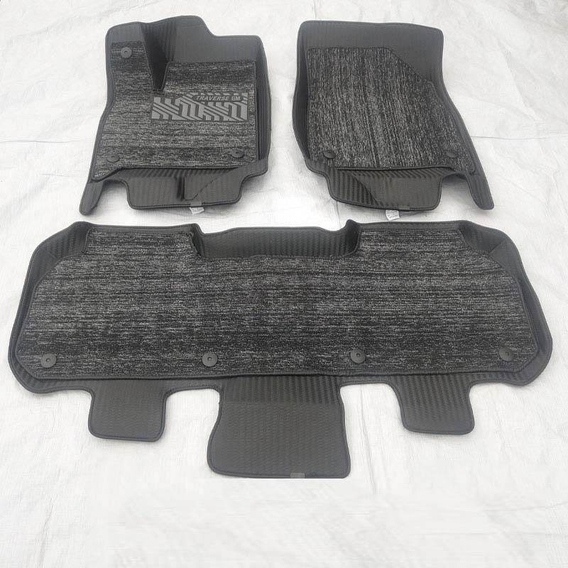 Supplier of high quality hot pressed leather  car carpet type composite car floor mats  production fashion 