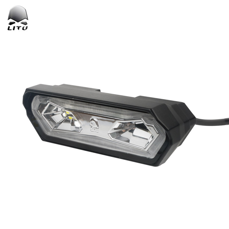 Led tail light red and white flashing led brake lamp 5 inch 50w off-road truck utv atv auxiliary led work light car acce