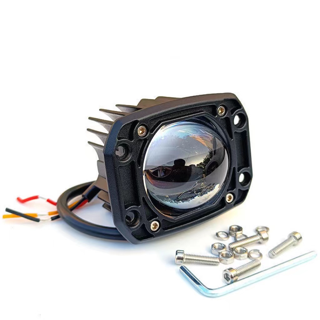 3inch Dual Color Amber White LED Headlight Work Lamp Fog Light Waterproof Car Light LED For Car Truck ATV UTV