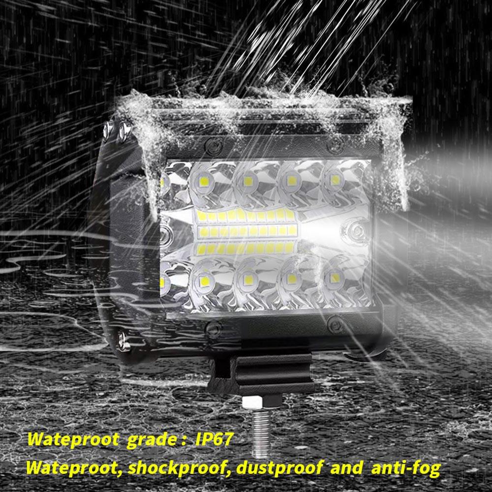 60w 3030 spot lamp work light bar for Driving Fog Off-road SUV Car Truck motorcycle 4x4  4inch triple row Working light
