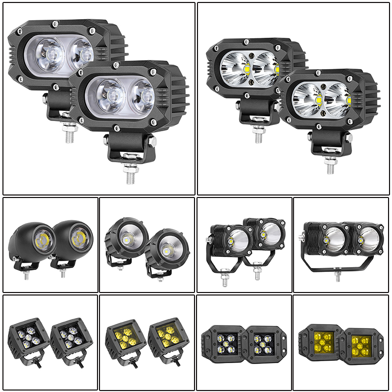 2021 Led Car Lights Fog Lamp 3.5 Inch Round Flood 27 Watt Farming Led Work Light
