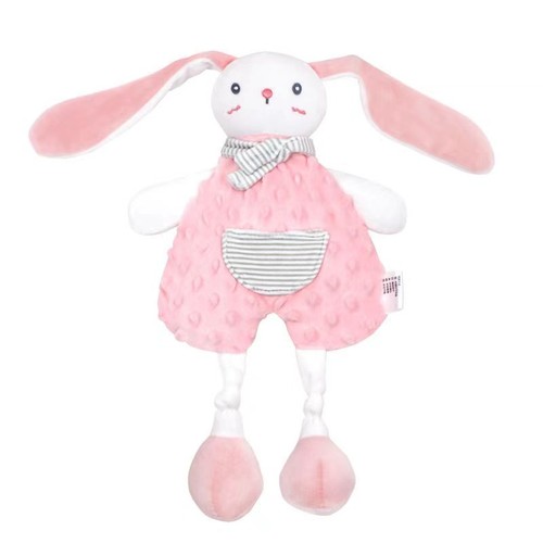 Cute baby stuffed animal blankets infant fluffy blanket baby snuggle toy  baby lovey security blanket gifts for newborn 