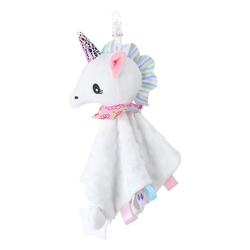 Cute baby stuffed animal blankets infant fluffy blanket baby snuggle toy  baby lovey security blanket gifts for newborn 
