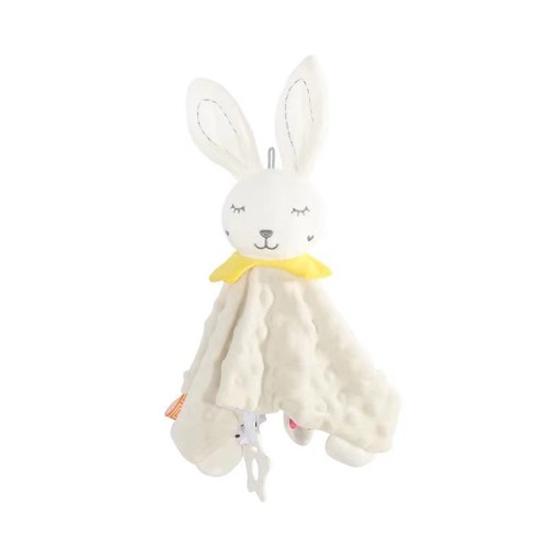 Cute baby stuffed animal blankets infant fluffy blanket baby snuggle toy  baby lovey security blanket gifts for newborn 