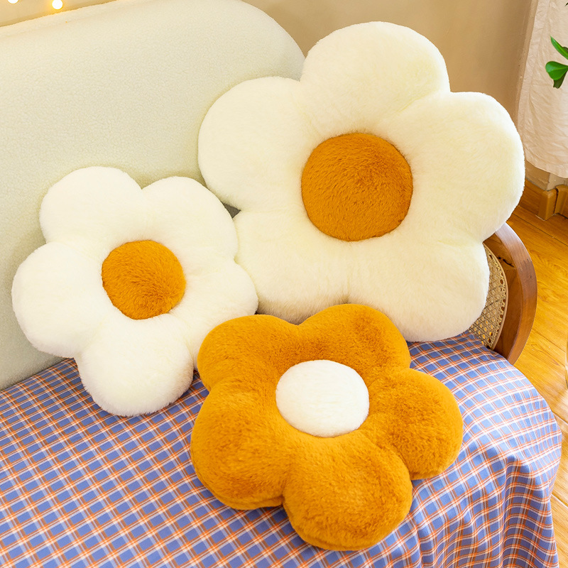 Eco-friendly Flower Round Polyester Cotton Dining Room Seat Cushion (1 Piece)