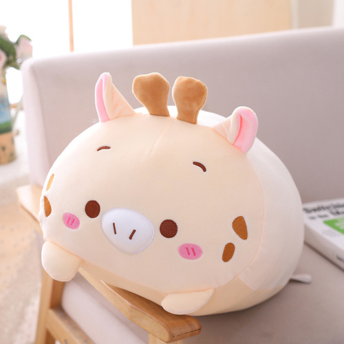 New  Soft Stuffed Animal Cartoon Cushion Cute Fat Baby Elephant Plush Dog Cat Penguin Pig Panda Dinosaur Plush 