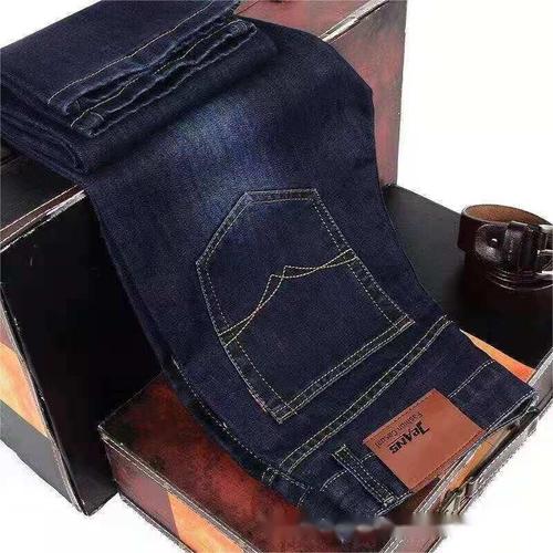  Mens Jeans Denim s Straight Casual Slim Fit Pant Boys Stretch Jeans Men Zipper Fly Closure Skinny J