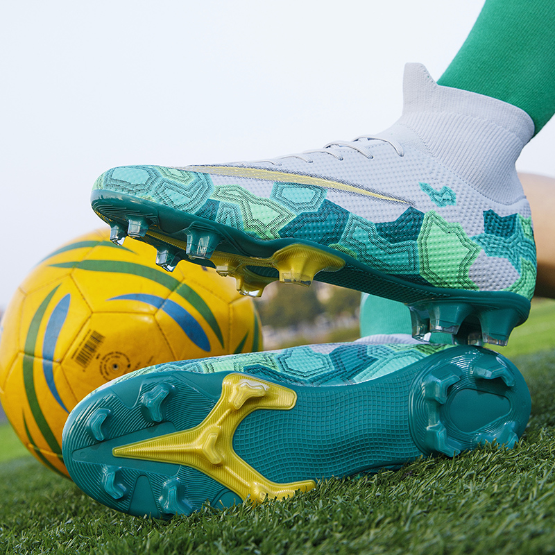  Superfly Football Boots Men Sports Cleats Soccer Shoes AG Kids Trainers Sneakers High Top Sock Athletic foot ball Sh
