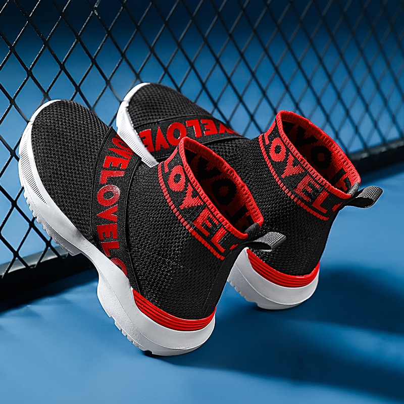 Jinbeile Sock Shoe Kids Athletic Running Shoes Casual  Stretch Anti-Slip Tennis Sneakers Kids Children Shoes Girls