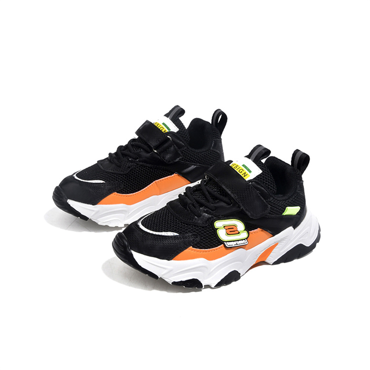   Breathable Casual Children Athletics Shoes PVC Soles Sports Running Sneakers For Kids