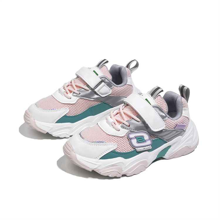   Breathable Casual Children Athletics Shoes PVC Soles Sports Running Sneakers For Kids