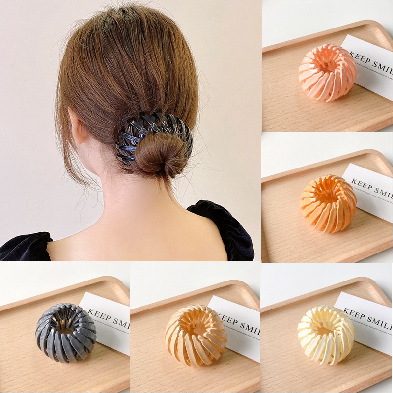 New fashion women's hair bun horsetail buckle hairpin Bird's Nest expansion women's horsetail hair accessories