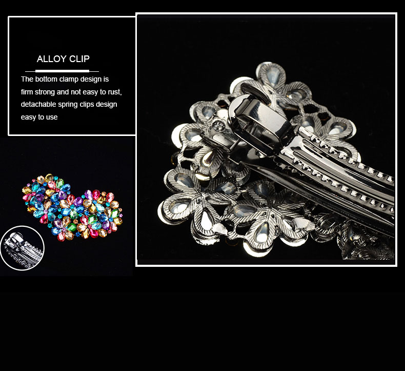  korean fashion gold metal Duck bill hair accessories hairpin for hair enamel hair clips