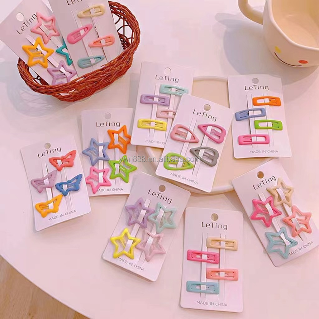 Children's star hair clip girl's bangs card broken baby small BB clip girl headdress five-pointed star