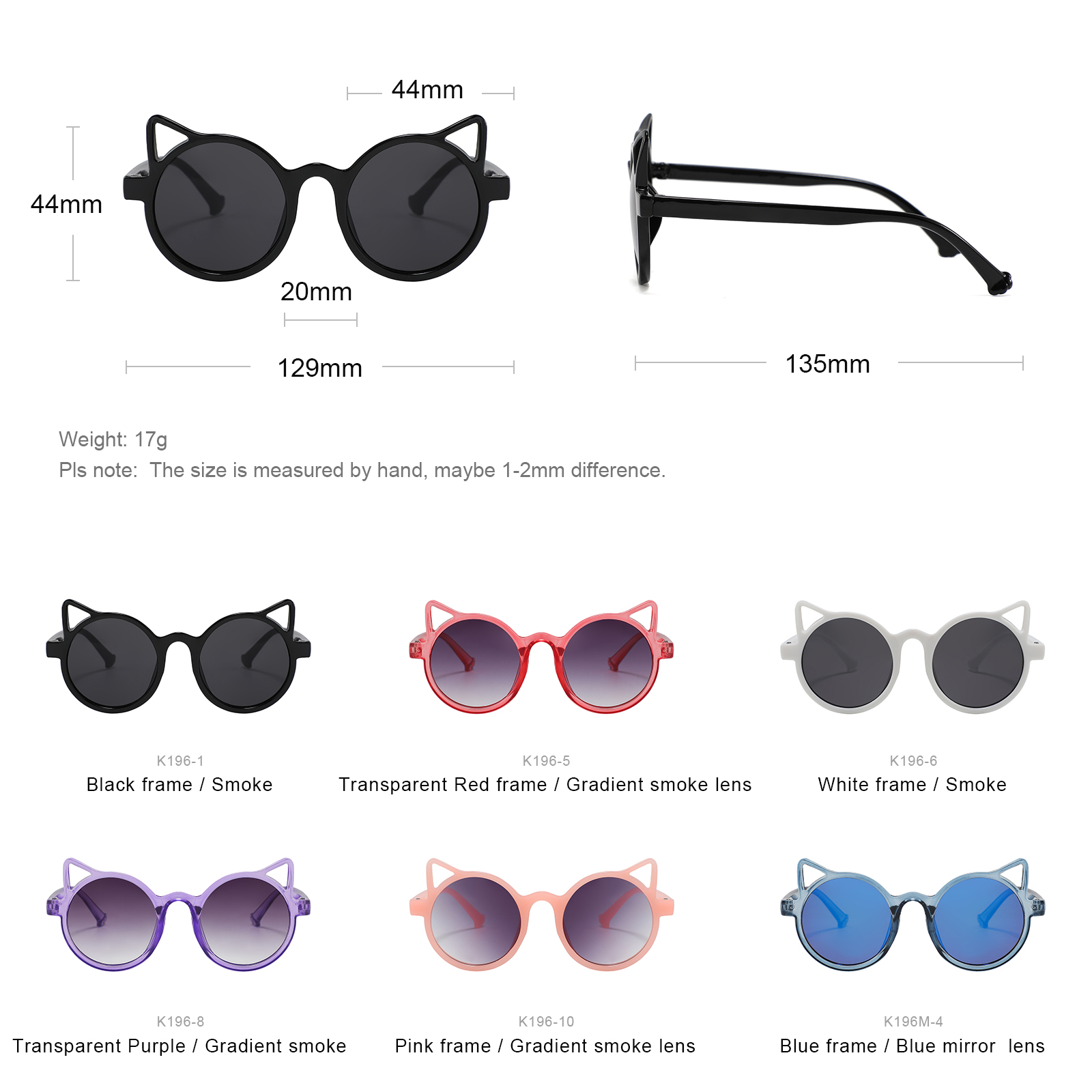 Children cute small round kids sunglasses 2022