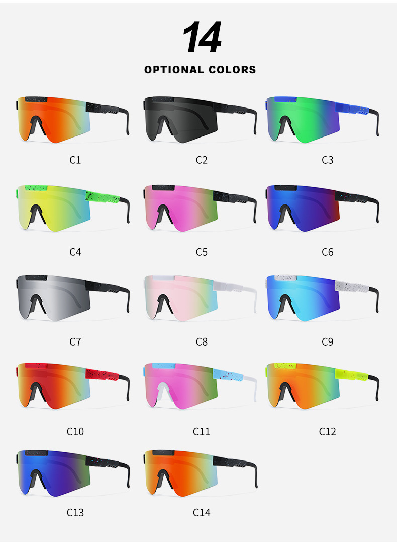 2022 Cost-effective Outdoor Bicycle brand   Driving Running UV400 Windproof PC Sport Sunglasses