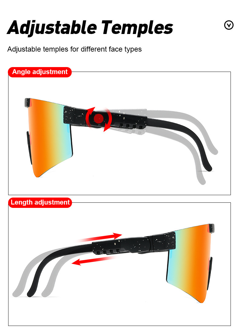 2022 Cost-effective Outdoor Bicycle brand   Driving Running UV400 Windproof PC Sport Sunglasses