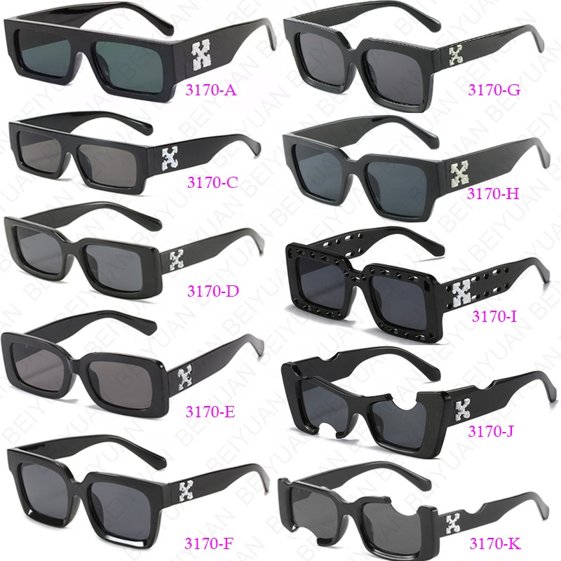 Designer Eyewear shades women men Fashion Vintage brand your own sun glasses Flat Top Rectangle Sunglasses with  bra
