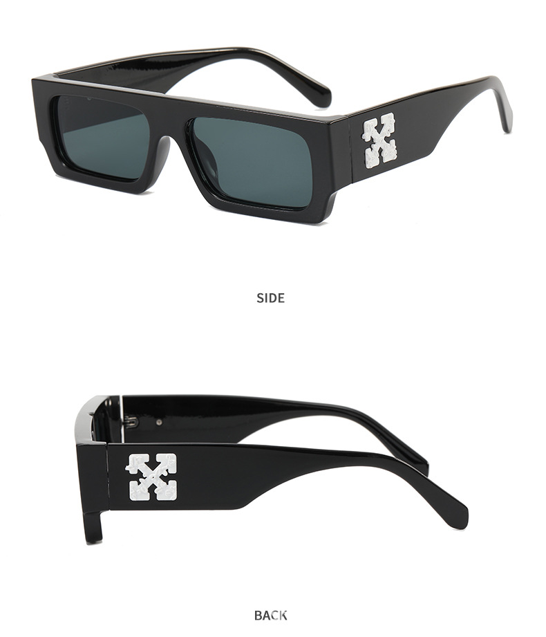 Designer Eyewear shades women men Fashion Vintage brand your own sun glasses Flat Top Rectangle Sunglasses with  bra