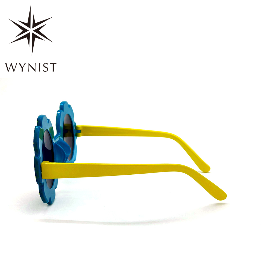 Sun Flower Kids Sunglasses Boys Girls Round UV  Resistant Eye Glasses Children Lovely Baby Shades