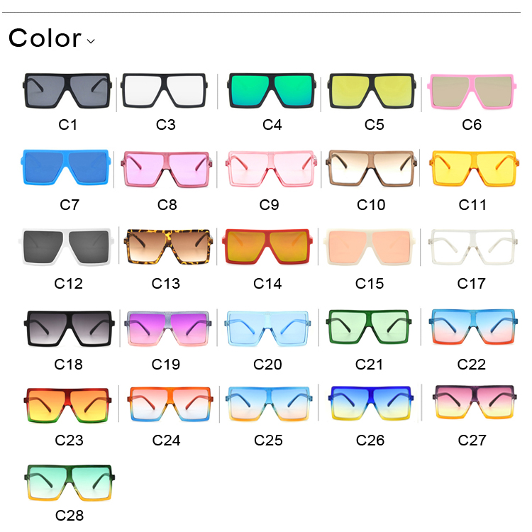 DOISYER 2020 New Trend Design Fashionable PC Baby Girls Sun Glasses Children's Oversized Square Shades Kids Sunglasses 2