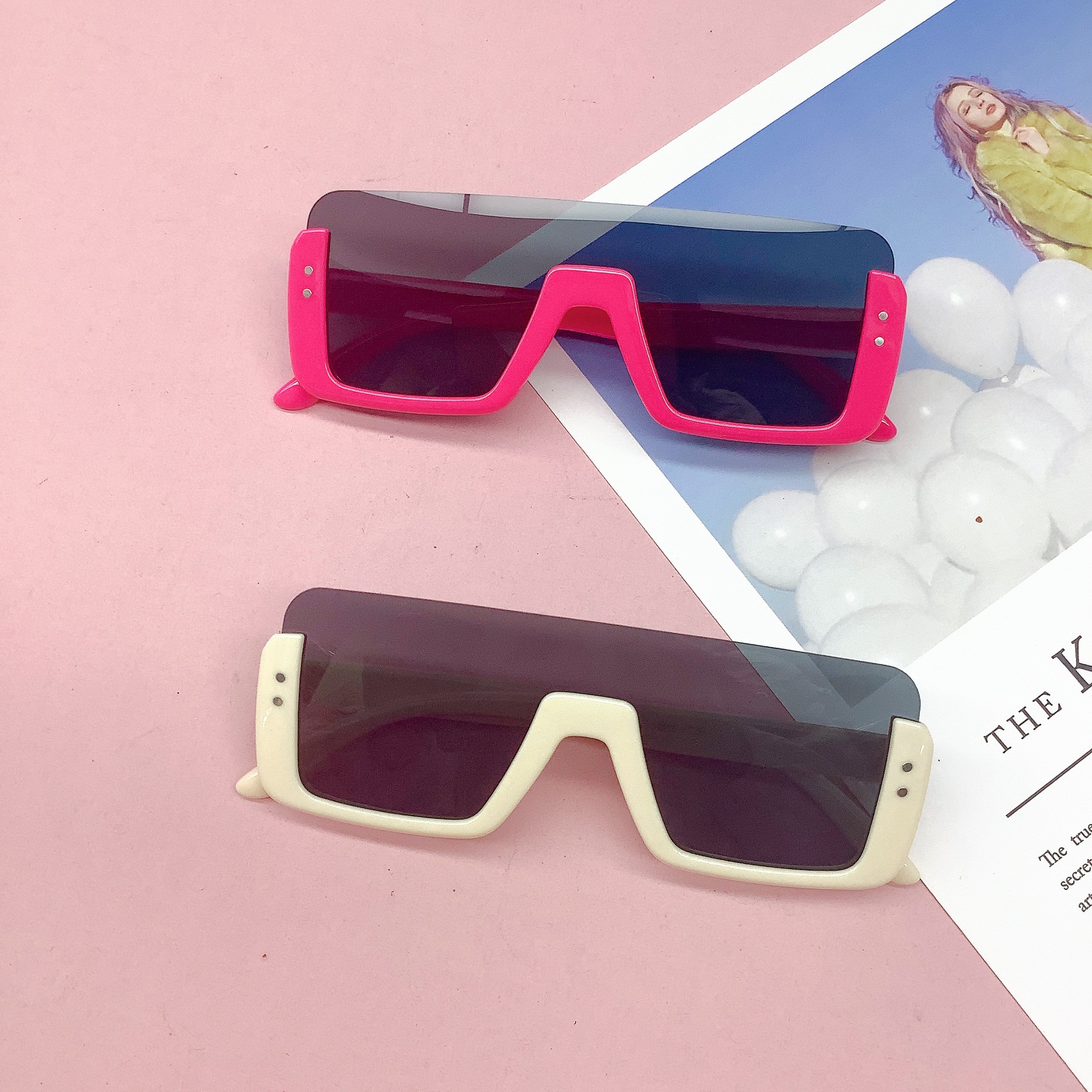 2023 New style children's sunglasses trendy glasses boy's and girl's personality square kids glasses DJ-3802