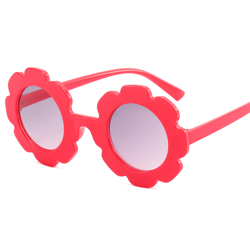 2021New Fashion Sun Flower Children's Sunglasses  Cute Baby Sun glasses Round Frame Flower Sunglasses Kid