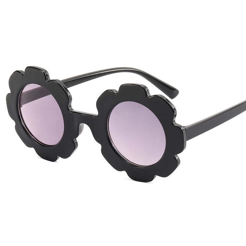 2021New Fashion Sun Flower Children's Sunglasses  Cute Baby Sun glasses Round Frame Flower Sunglasses Kid