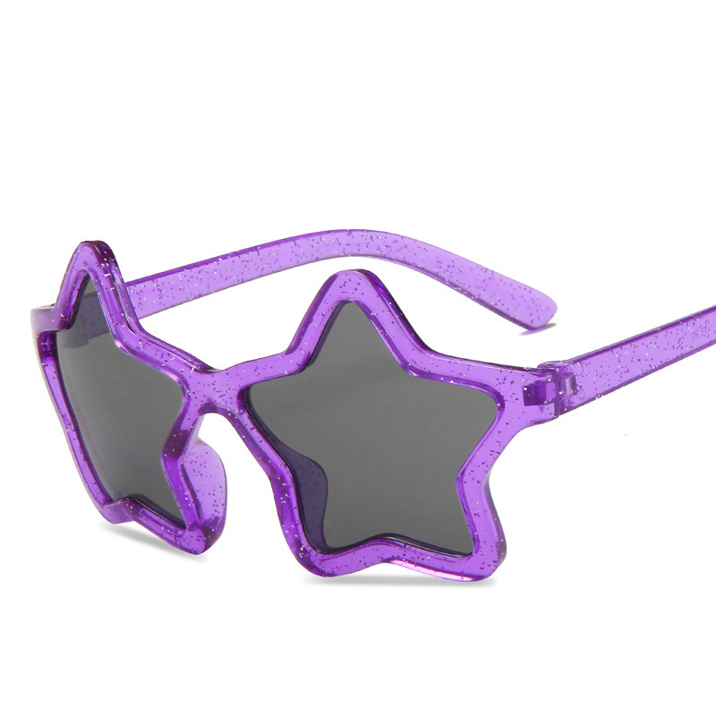 2021  Girls Children Sunglasses UV400 Star Shape Kids Funny Sunglasses