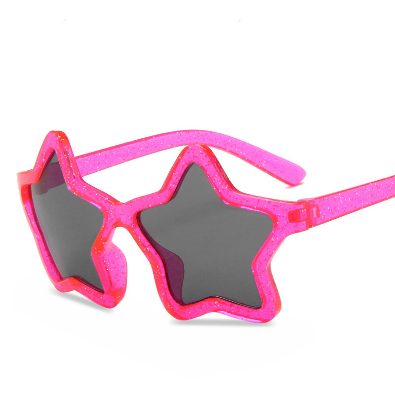 2021  Girls Children Sunglasses UV400 Star Shape Kids Funny Sunglasses
