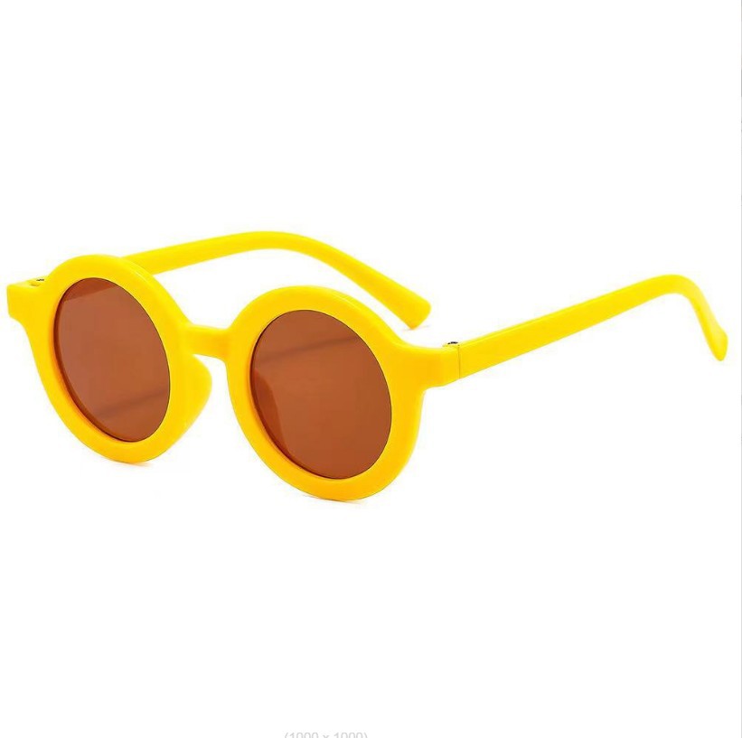 2023 New Design Retro Round Shape Kids Sunglasses PC Material 100% UV Protection Sunglasses