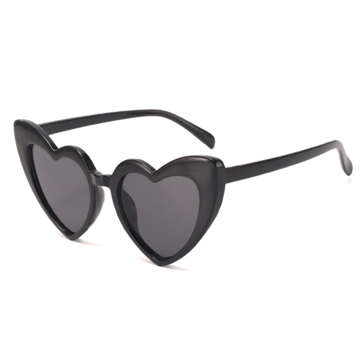Red Heart Shaped Children's Cartoon Irregular Boys And Girls Peach Party Sun Glasses Kids Trendy Heart Sunglasses