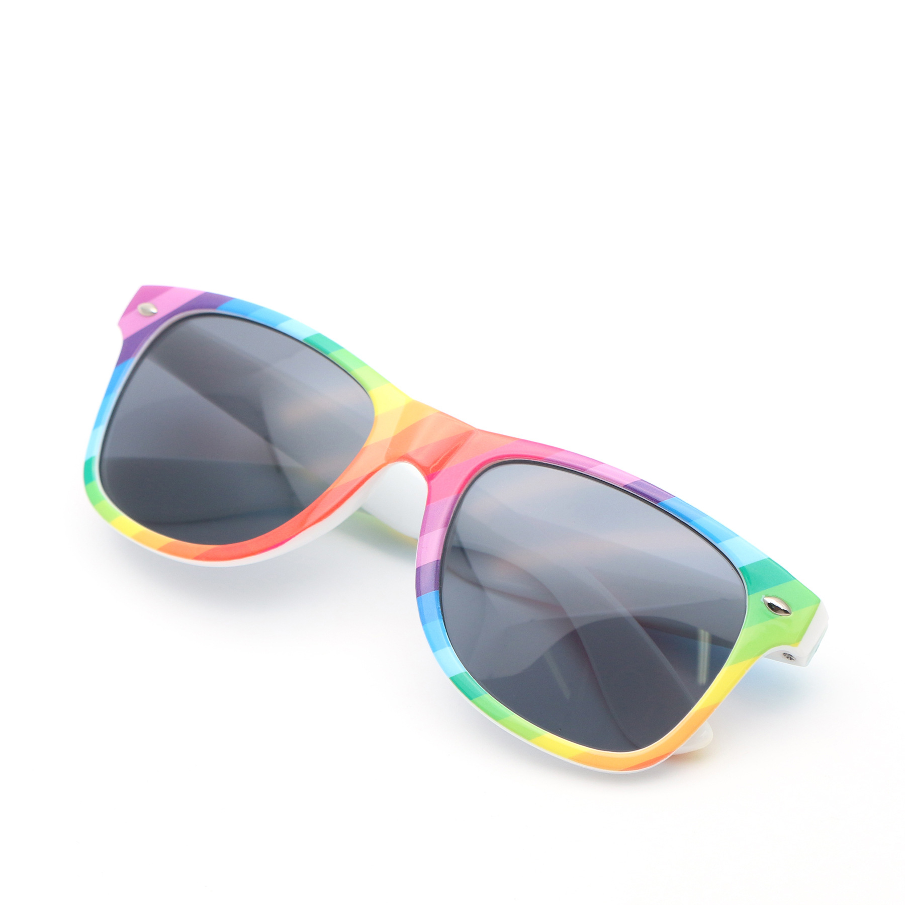 Hot sale Fashion rainbow Children sunglasses 2022 Plastic Lens kids Sunglasses woman men for teenagers party