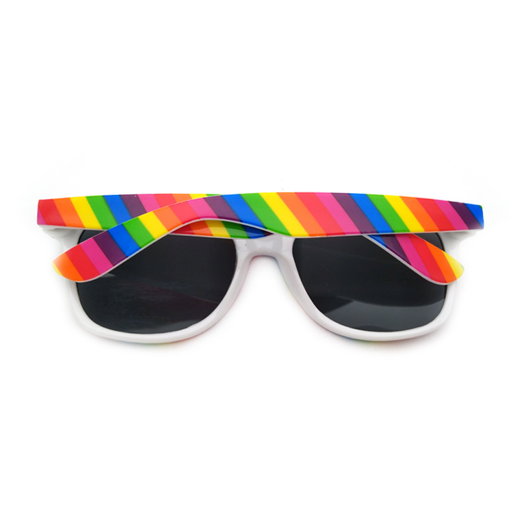  Hot sale Fashion rainbow Children sunglasses 2022 Plastic Lens kids Sunglasses woman men for teenagers party