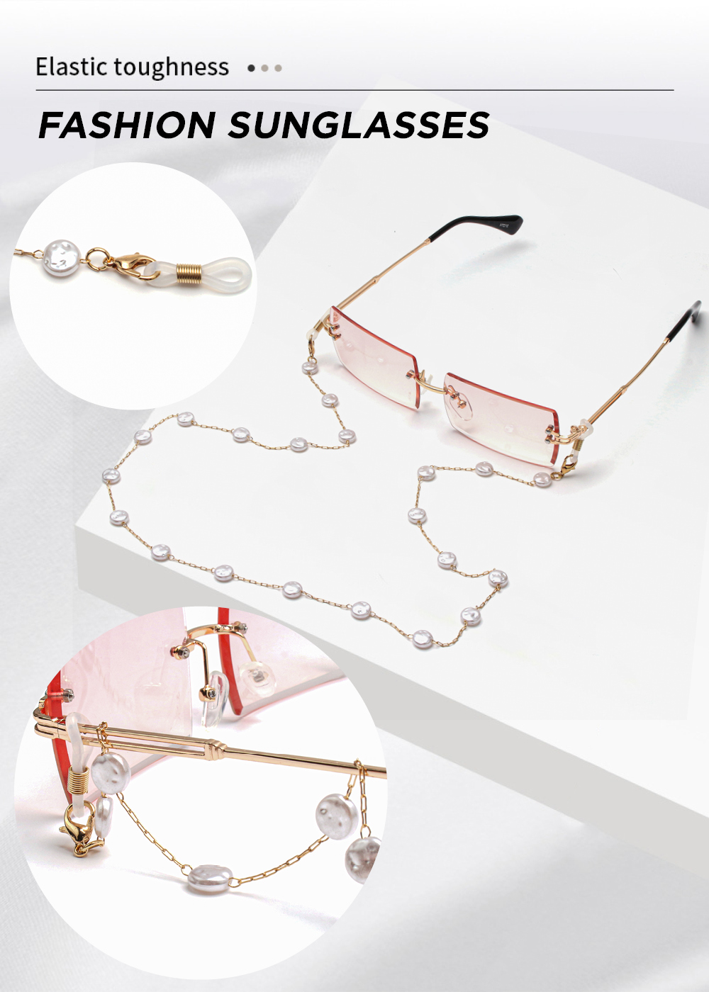 New Trendy Style Small Square Rectangle Rimless Women Men Sunglasses Sun Glasses Shades designer sunglasses