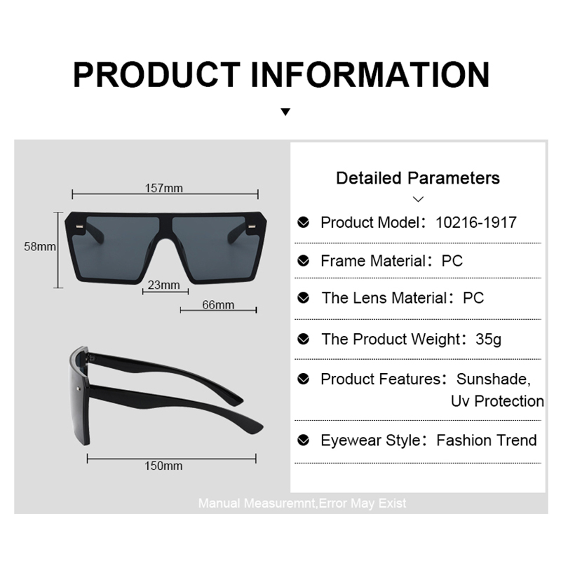 Trendy Square Shades Fashion Oversized Luxury  Sunglasses 2022 Women Sun glasses Sunglasses 