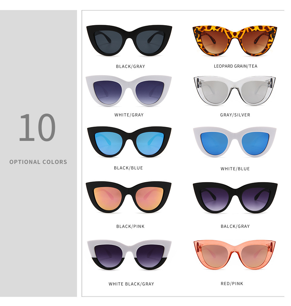 2023  designer luxury low moq gafas de sol  shades  retro cat eye uv400 glasses women fashion sunglasses