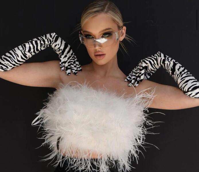 Rimless oversized female shades eyewear one piece lens woman sunglasses fashionable outdoor y2k style metal sunglasses o