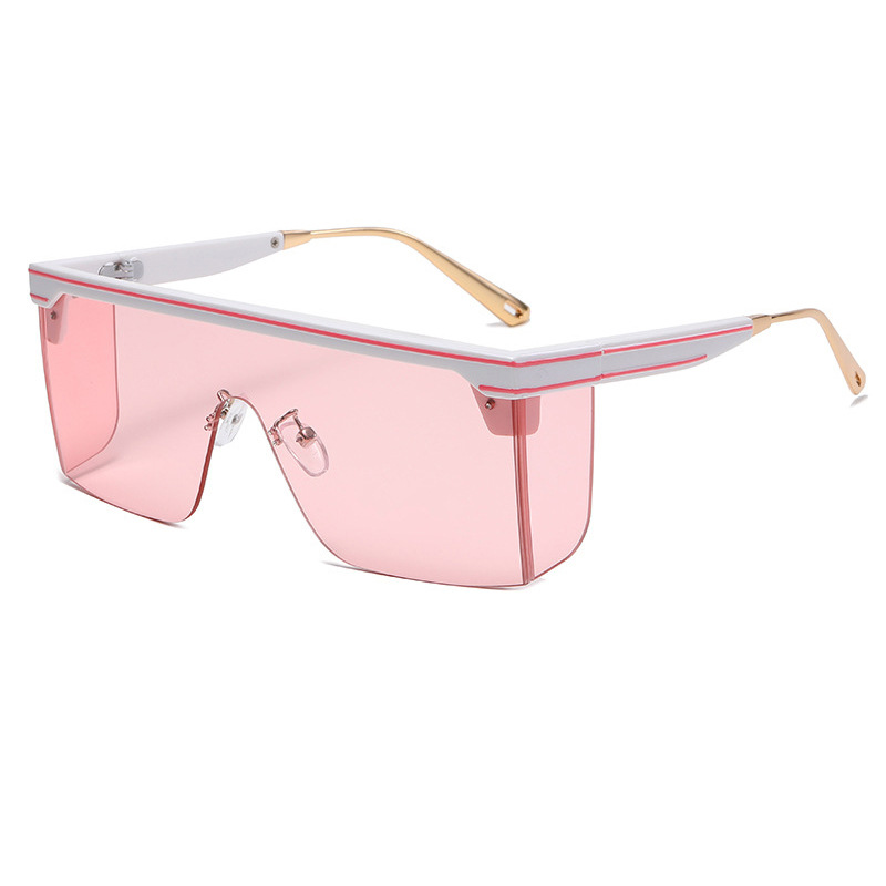 2023 New Sunglasses Women One-piece Big Frame Sunglasses Men's Trend Brand Protective Luxury Sun Glasses Oversized Sungl
