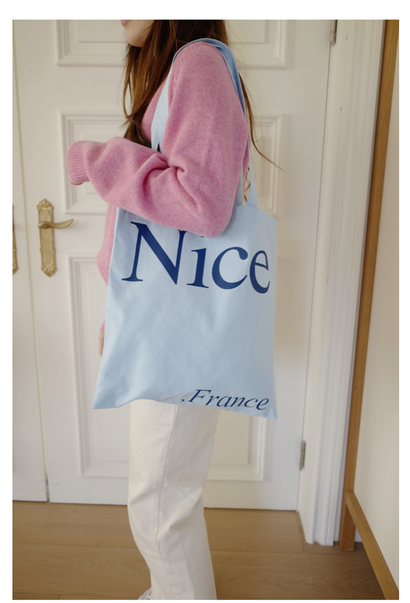 Canvas Female Korean Style Simple Shoulder Bag Niche Design Large Capacity Students School Bag Canvas Tote Shopping Bag