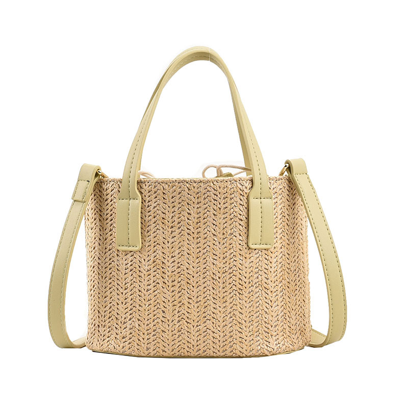 Handmade kids beach bag woven bag corn husk woven ECO women's literary holiday shoulder tote large beach bag