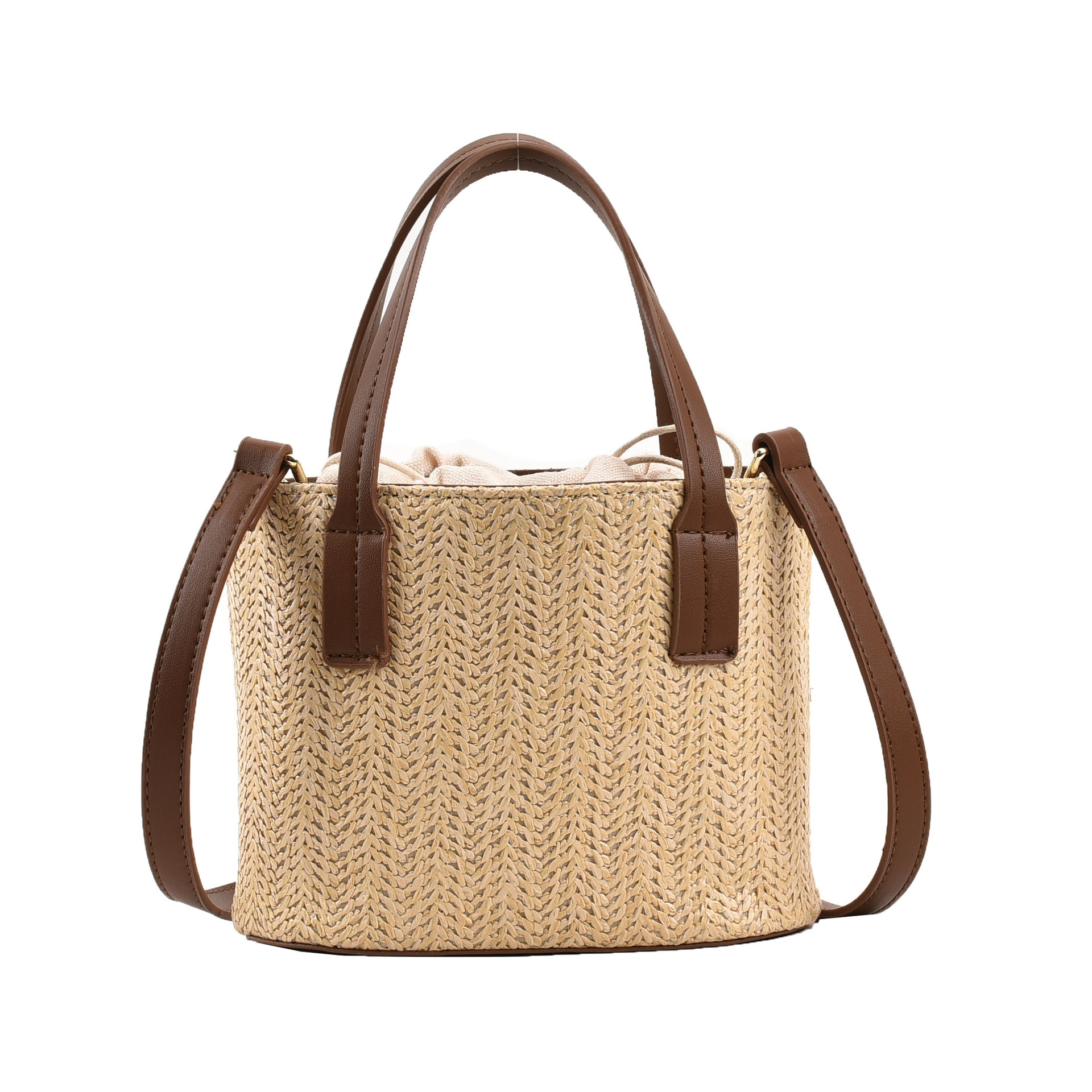 Handmade kids beach bag woven bag corn husk woven ECO women's literary holiday shoulder tote large beach bag